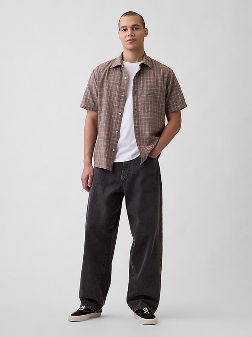 Image number 2 showing, Textured Linen-Cotton Shirt