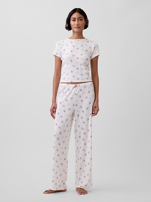 Image number 1 showing, Winnie the Pooh Pointelle PJ Pants
