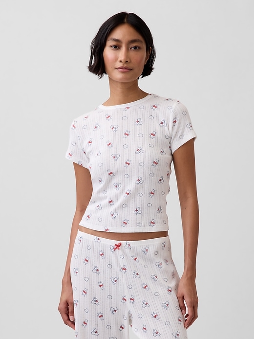 Image number 1 showing, Winnie the Pooh Pointelle PJ T-Shirt