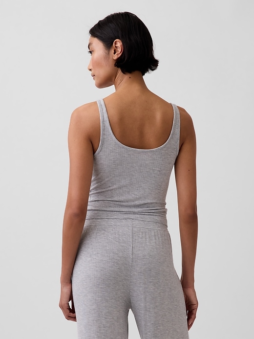 Image number 3 showing, Softest UltraFine Rib Modal PJ Tank Top