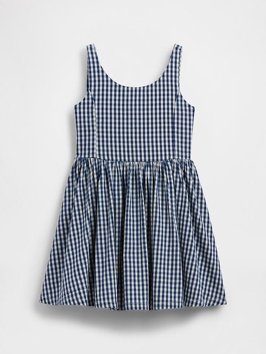 Image number 2 showing, Kids Gingham Denim Dress