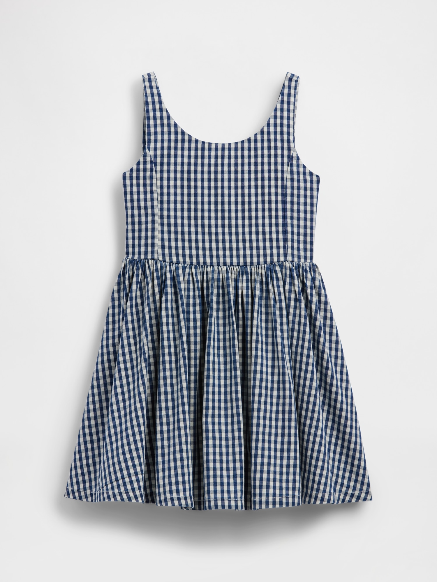 Kids Gingham Denim Dress