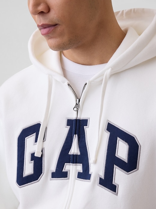 Image number 4 showing, Adult VintageSoft Arch Logo Zip Hoodie