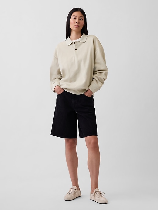 Image number 6 showing, Heavyweight Oversized Polo Sweatshirt
