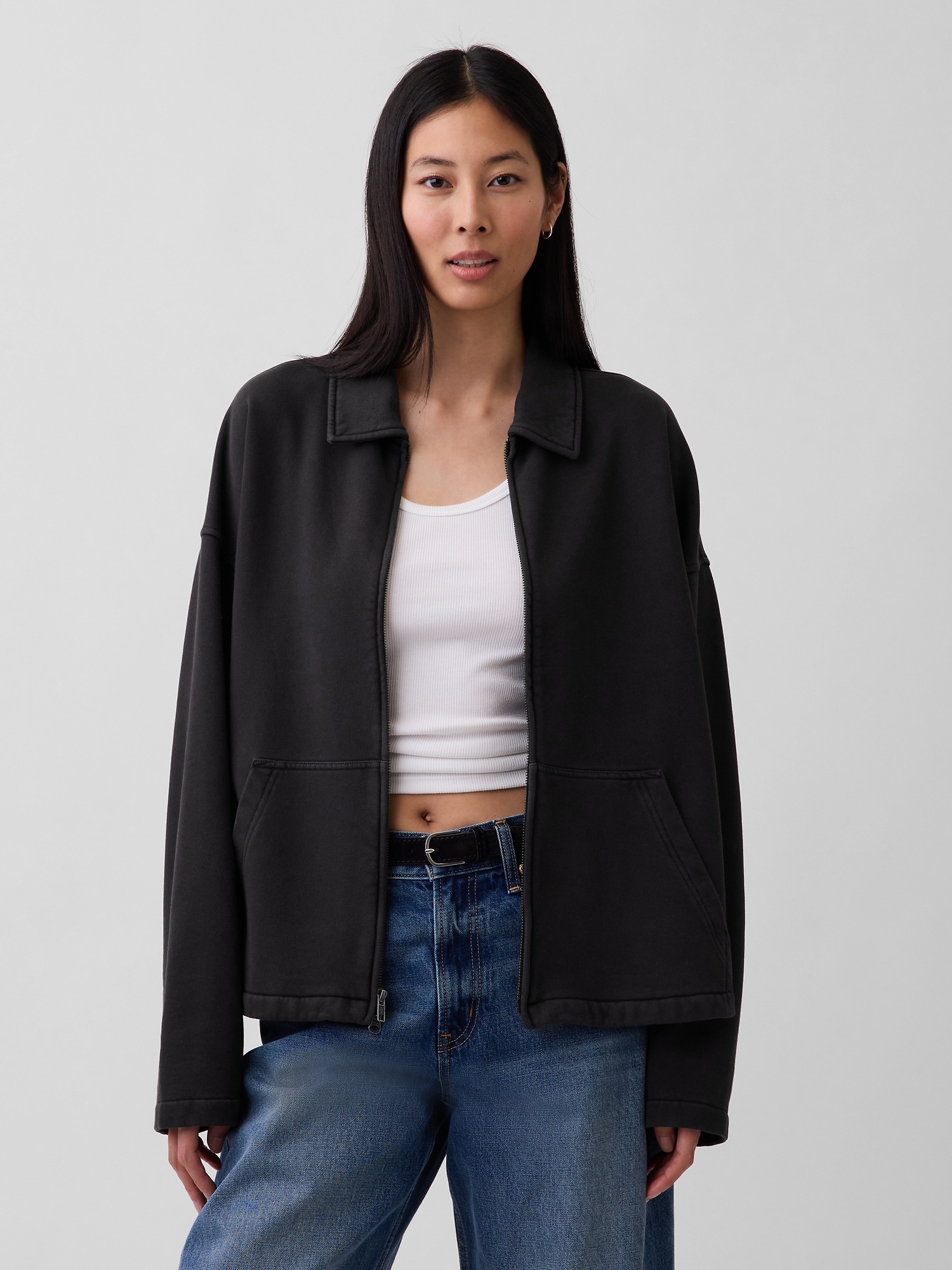 Мужские куртки Gap Adult Heavyweight Oversized Zip Jacket — фото 5