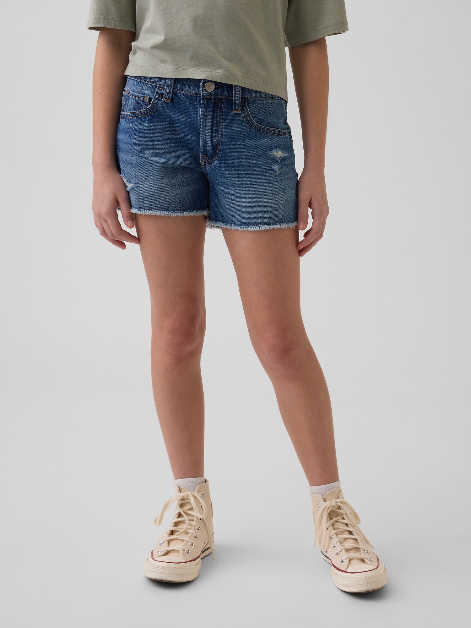 Детские шорты Gap Kids Low Rise Denim Shorts — фото 3