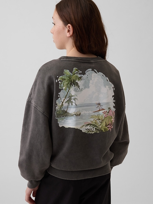Image number 3 showing, Gap × Disney Kids VintageSoft Oversized Sweatshirt