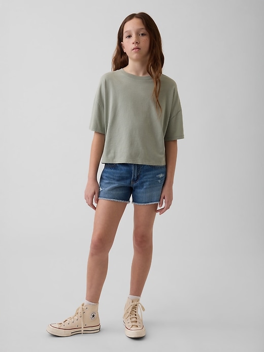 Image number 1 showing, Kids Low Rise UltraSoft Stride Denim Shorts