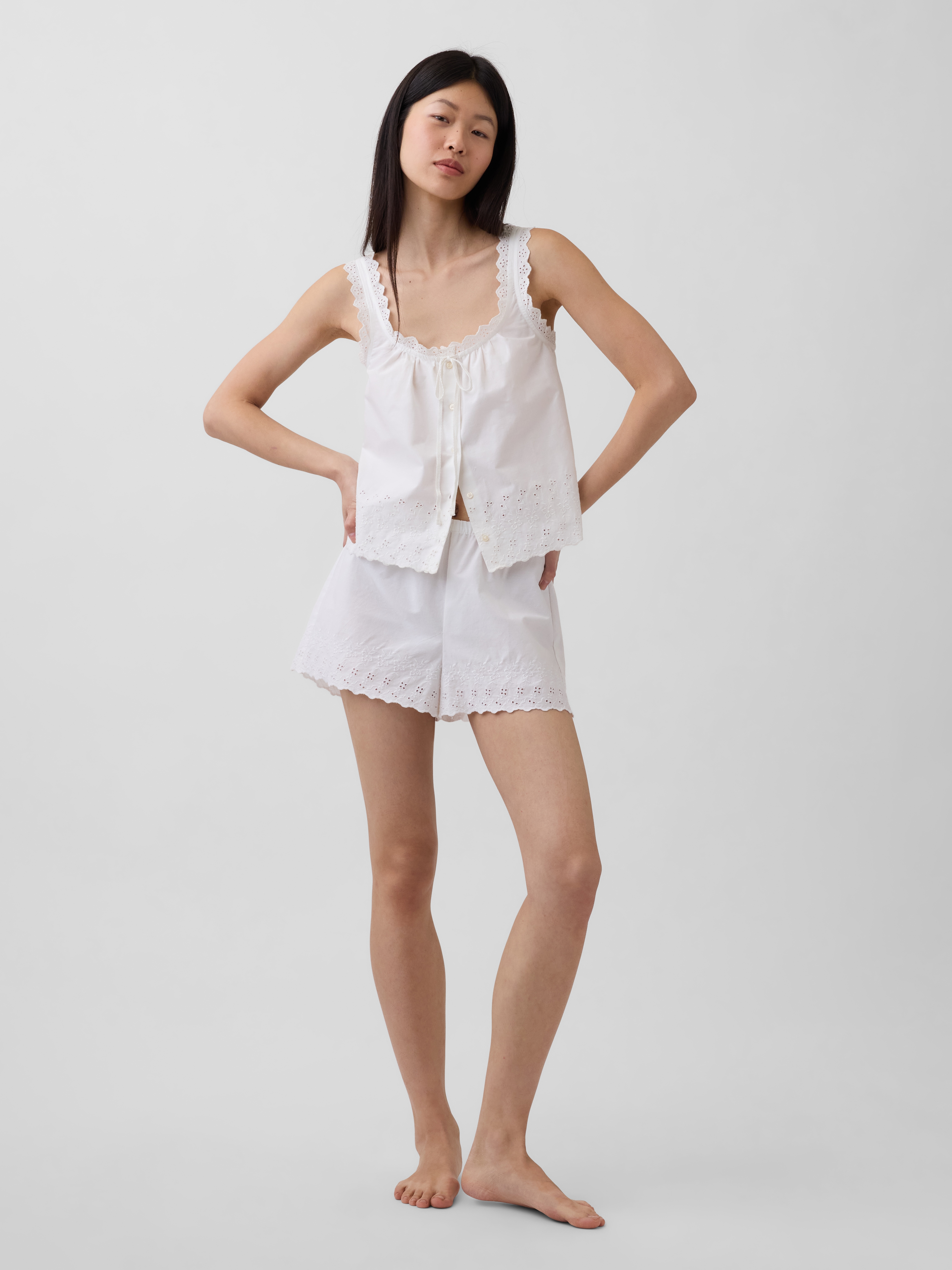 Embroidered PJ Shorts