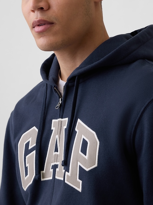 Image number 4 showing, Adult VintageSoft Arch Logo Zip Hoodie