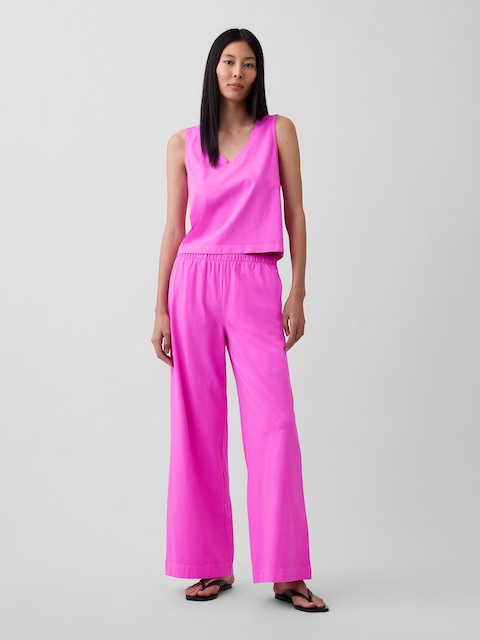 Knit Wide-Leg Pants