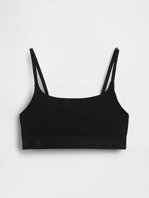 Image number 2 showing, Organic Stretch Cotton Logo Bralette