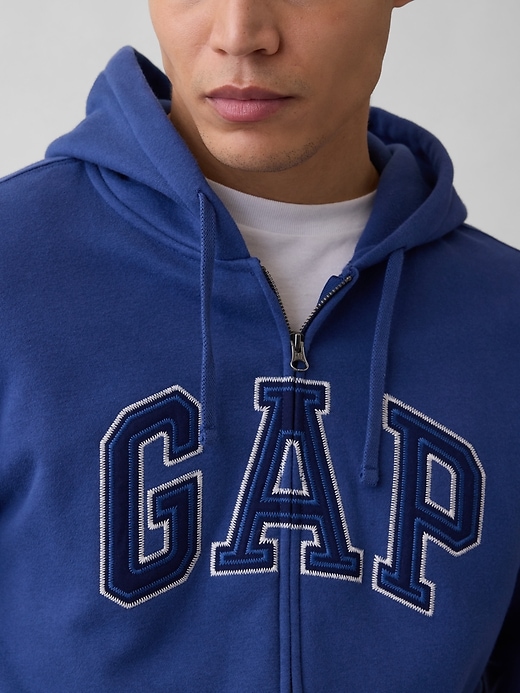 Image number 4 showing, Adult VintageSoft Arch Logo Zip Hoodie