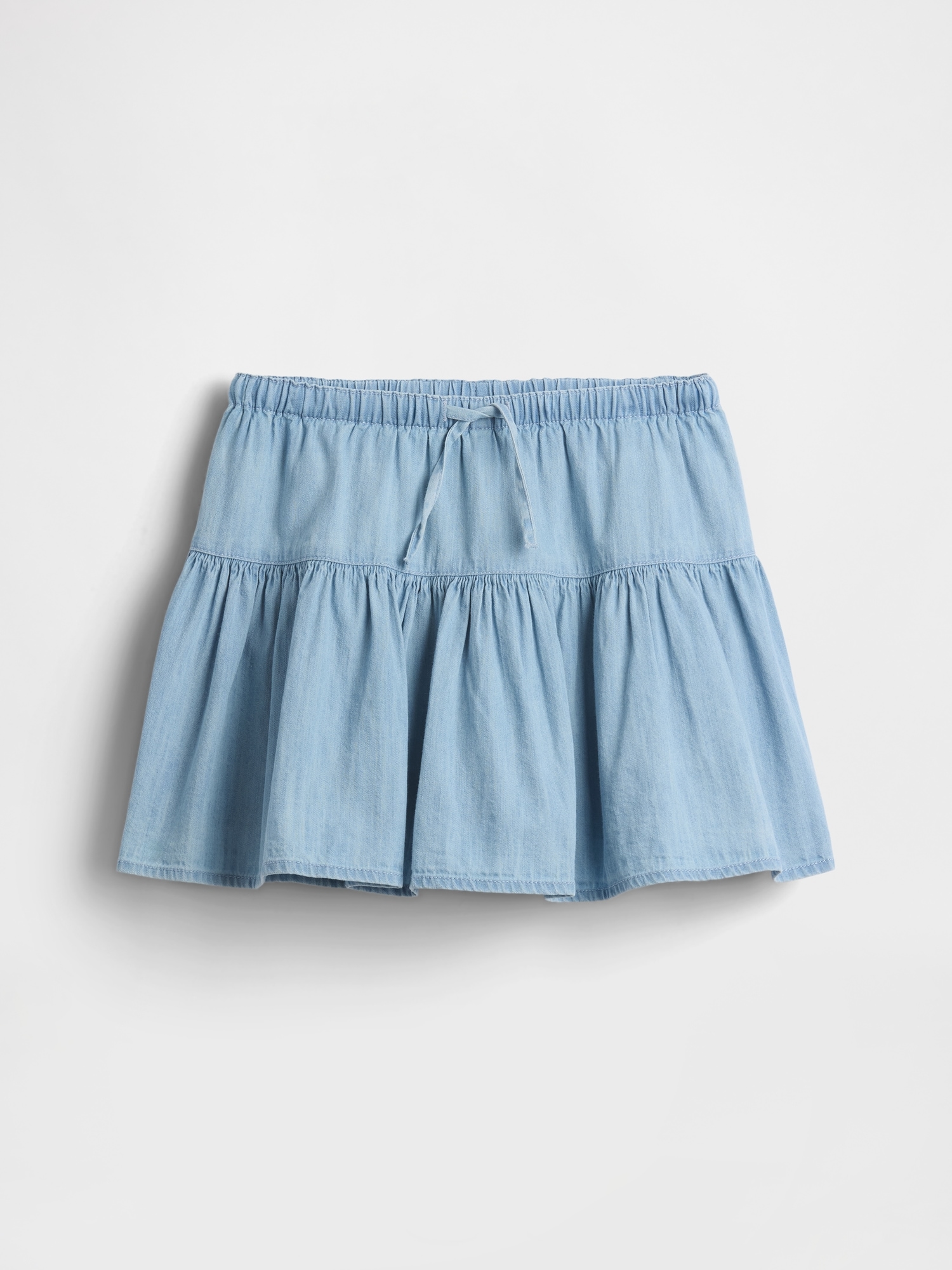 Kids Denim Tiered Skort