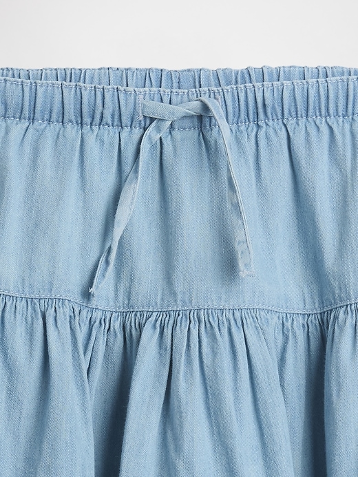 Image number 5 showing, Kids Denim Tiered Skort