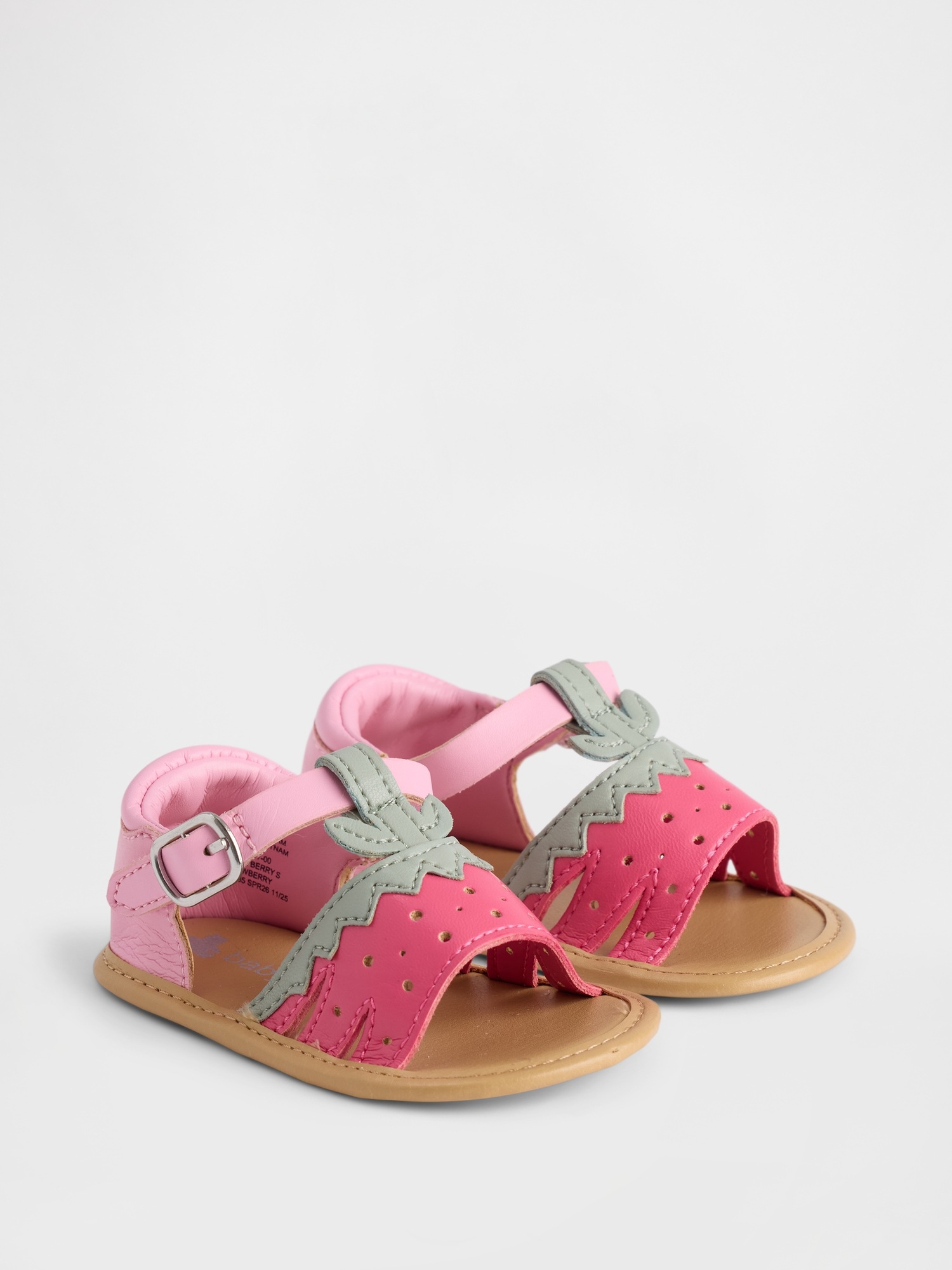 Сандалии Gap Strawberry Sandals для малышей, цвет: Клубничный розовый — фото 2