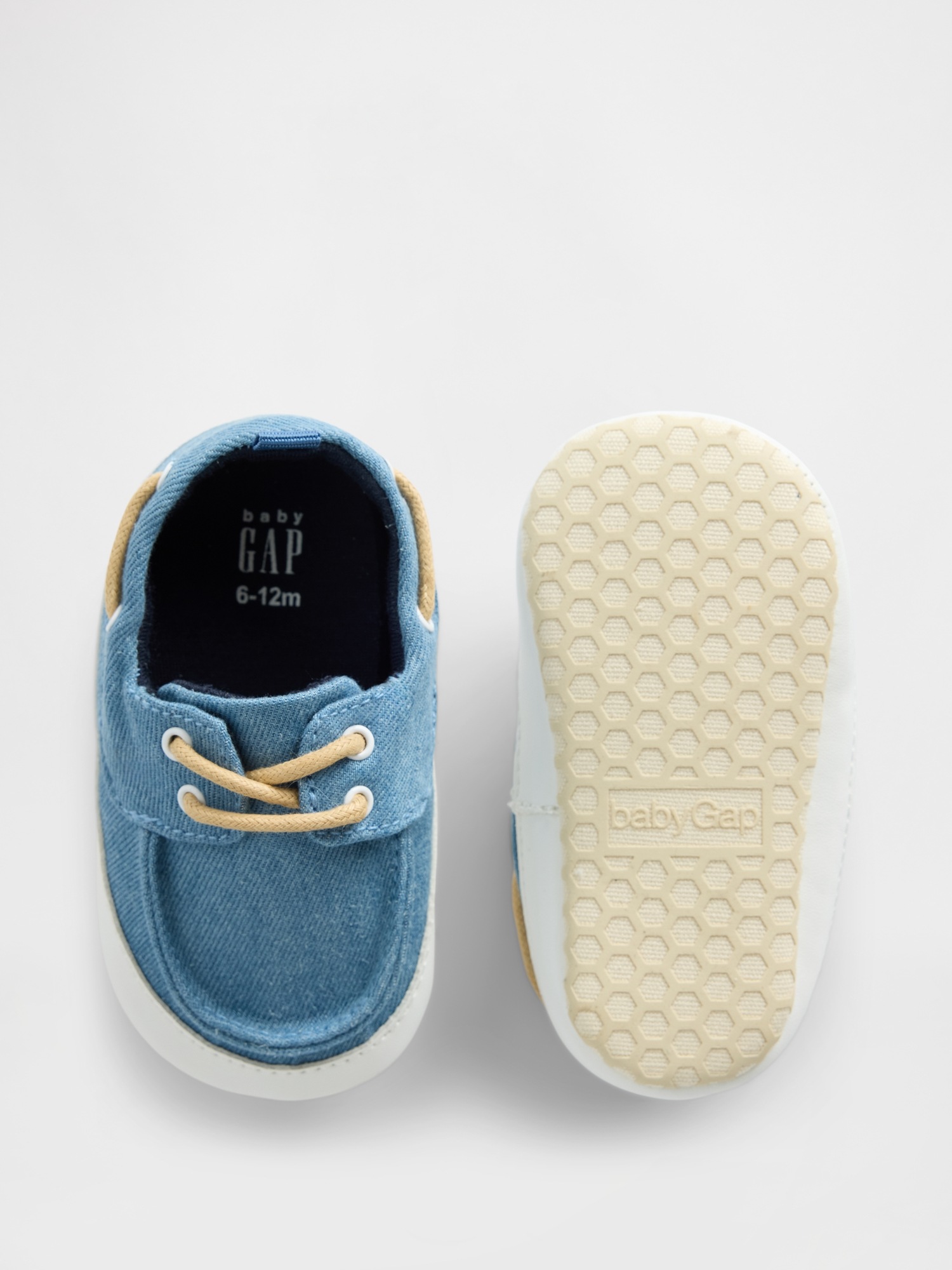 Детские кроссовки Gap Baby Denim Boat Shoes — фото 3