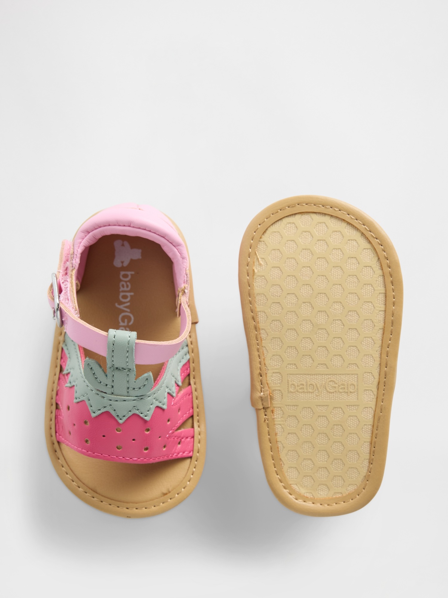 Сандалии Gap Strawberry Sandals для малышей, цвет: Клубничный розовый — фото 3