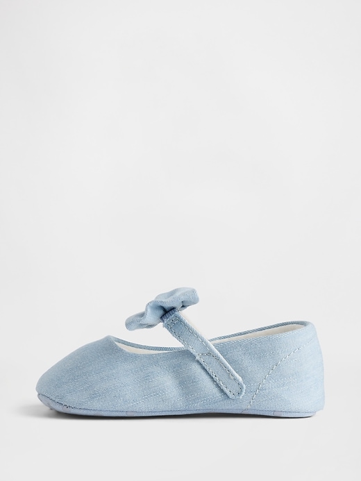 Image number 5 showing, Baby Denim Bow Mary Jane Shoes