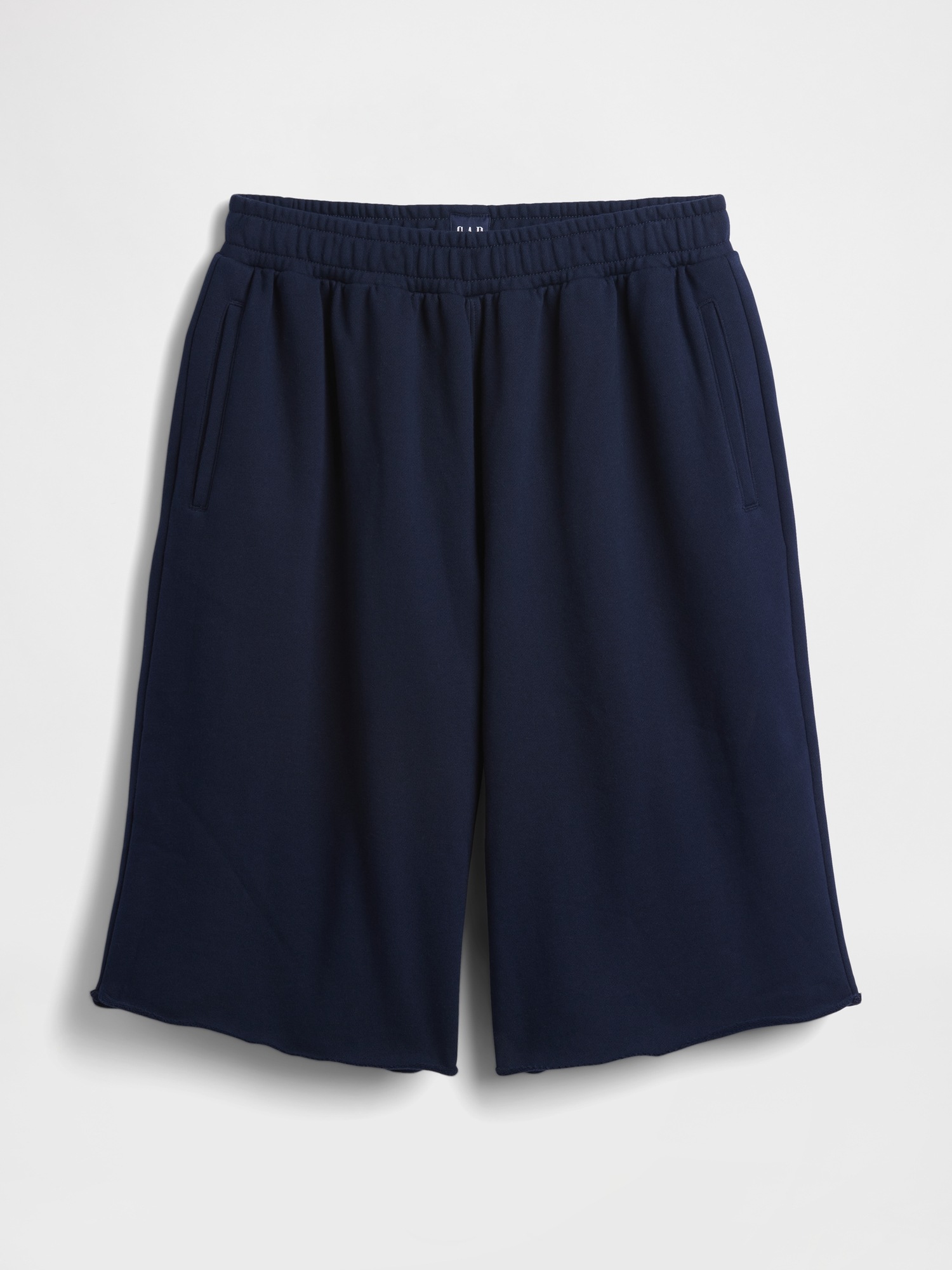 Женские шорты Gap Adult Heavyweight Baggy Sweat Shorts, цвет: Тёмно-синий — фото 5
