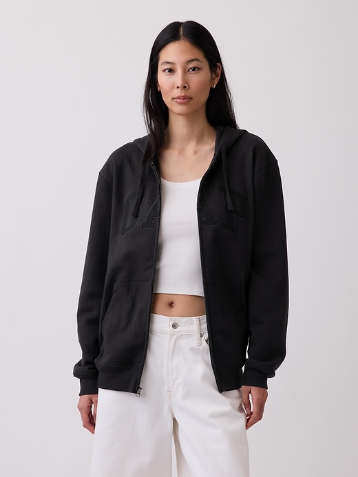 Image number 5 showing, Adult VintageSoft Arch Logo Zip Hoodie