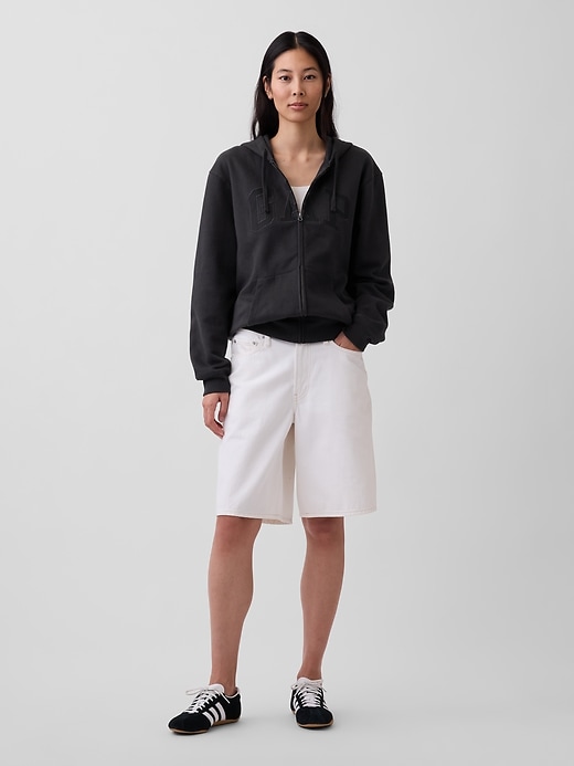 Image number 6 showing, Adult VintageSoft Arch Logo Zip Hoodie