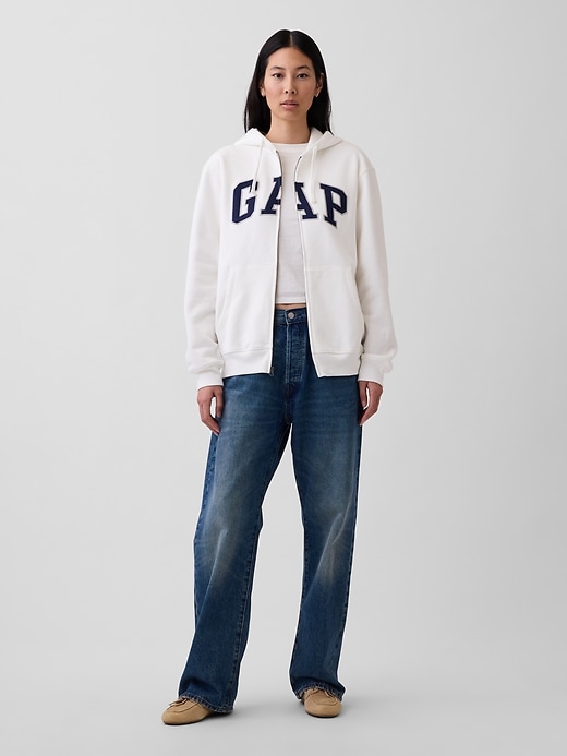 Image number 6 showing, Adult VintageSoft Arch Logo Zip Hoodie