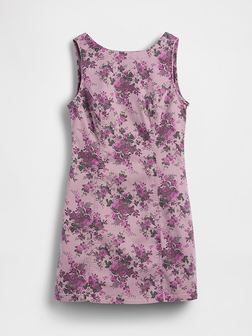 Image number 5 showing, Floral Boatneck Open-Back Mini Dress