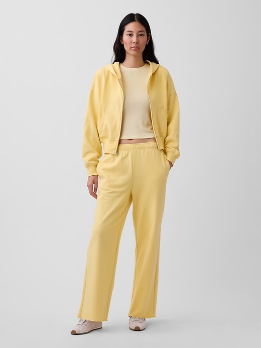 Image number 1 showing, VintageSoft Terry Wide-Leg Sweatpants