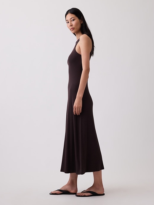 Image number 3 showing, Modern Rib Shelf-Bra Maxi Dress