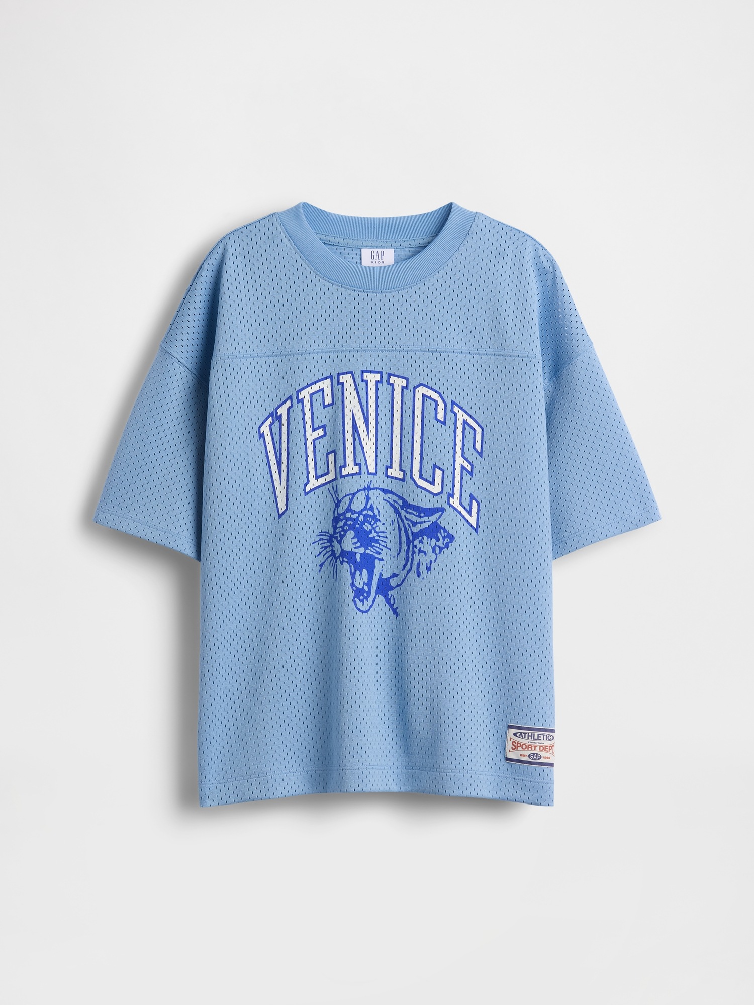 Детские футболки Gap Kids Mesh Oversized Graphic Jersey T-Shirt — фото 2