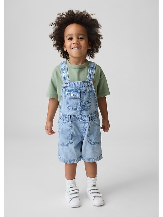Image number 1 showing, Baby & Toddler Denim Shortalls