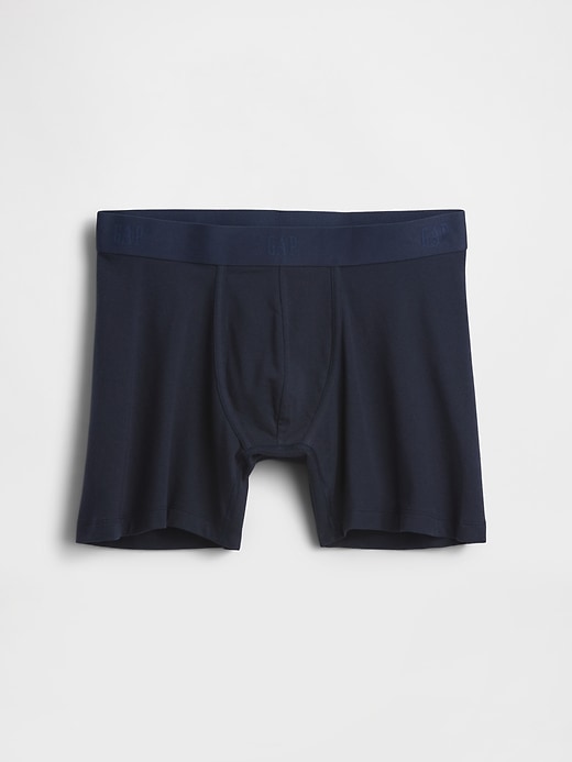 Image number 1 showing, 5" Organic Stretch Cotton Boxer Briefs