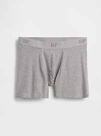 Image number 1 showing, 5" Organic Stretch Cotton Boxer Briefs