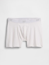 Image number 1 showing, 5" Organic Stretch Cotton Boxer Briefs