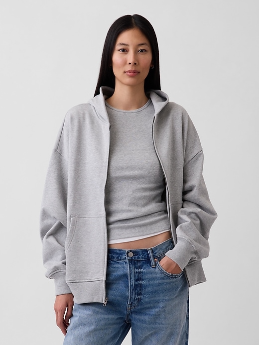 Image number 5 showing, Adult Heavyweight Oversized Zip Hoodie