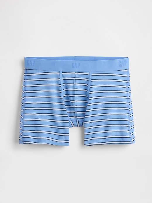 Image number 1 showing, 5" Organic Stretch Cotton Boxer Briefs