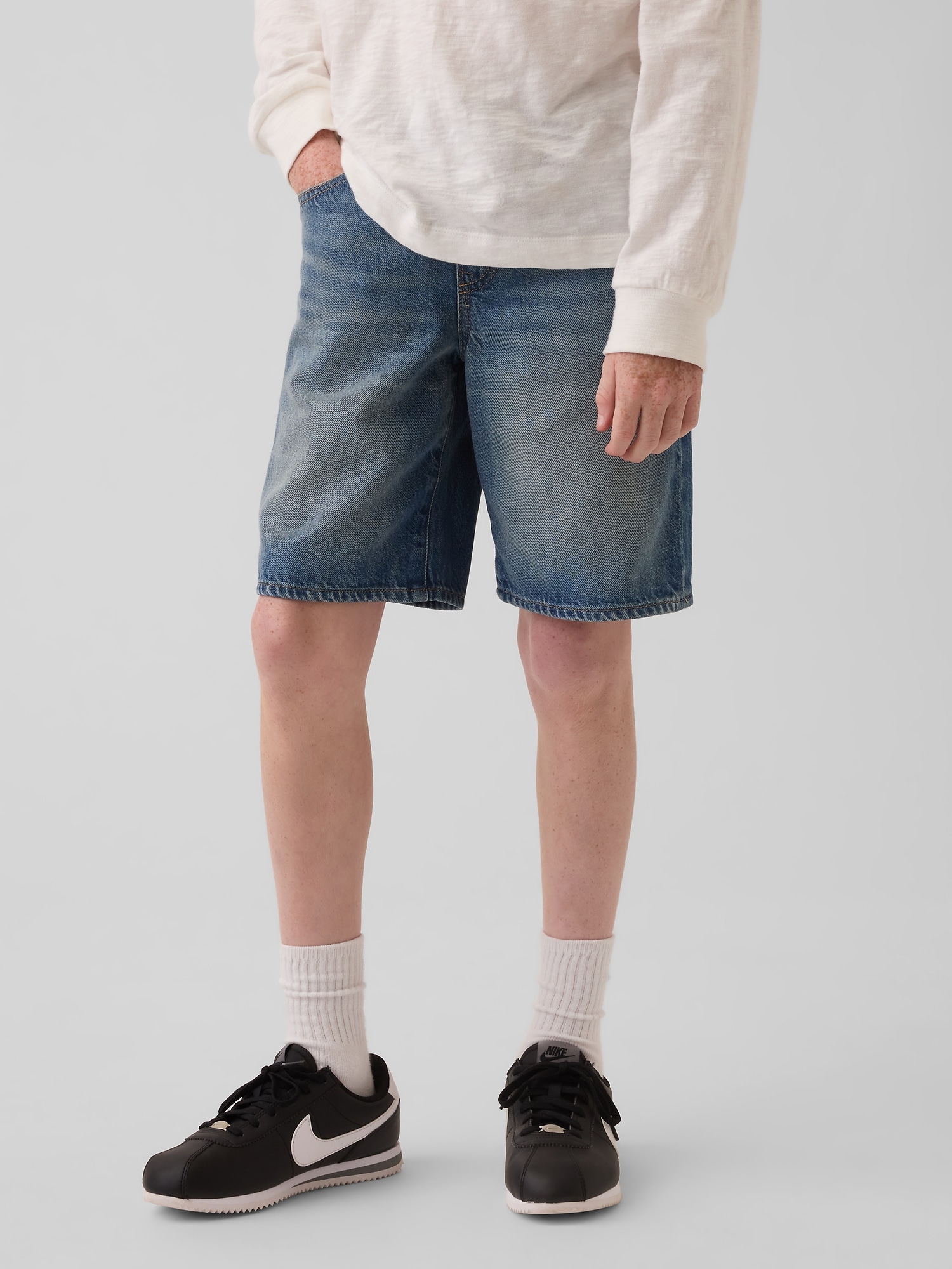 Kids UltraSoft '90s Loose Easy Denim Shorts