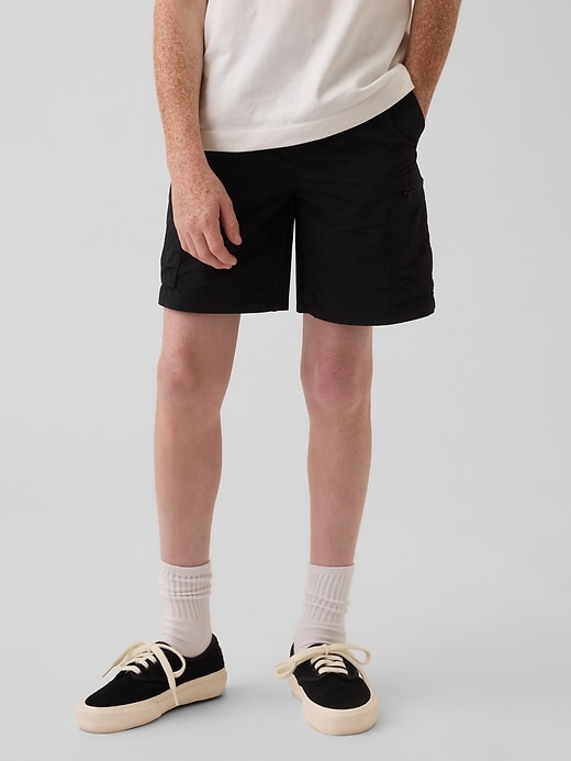 Image number 3 showing, Kids Nylon Relaxed Easy Cargo Shorts