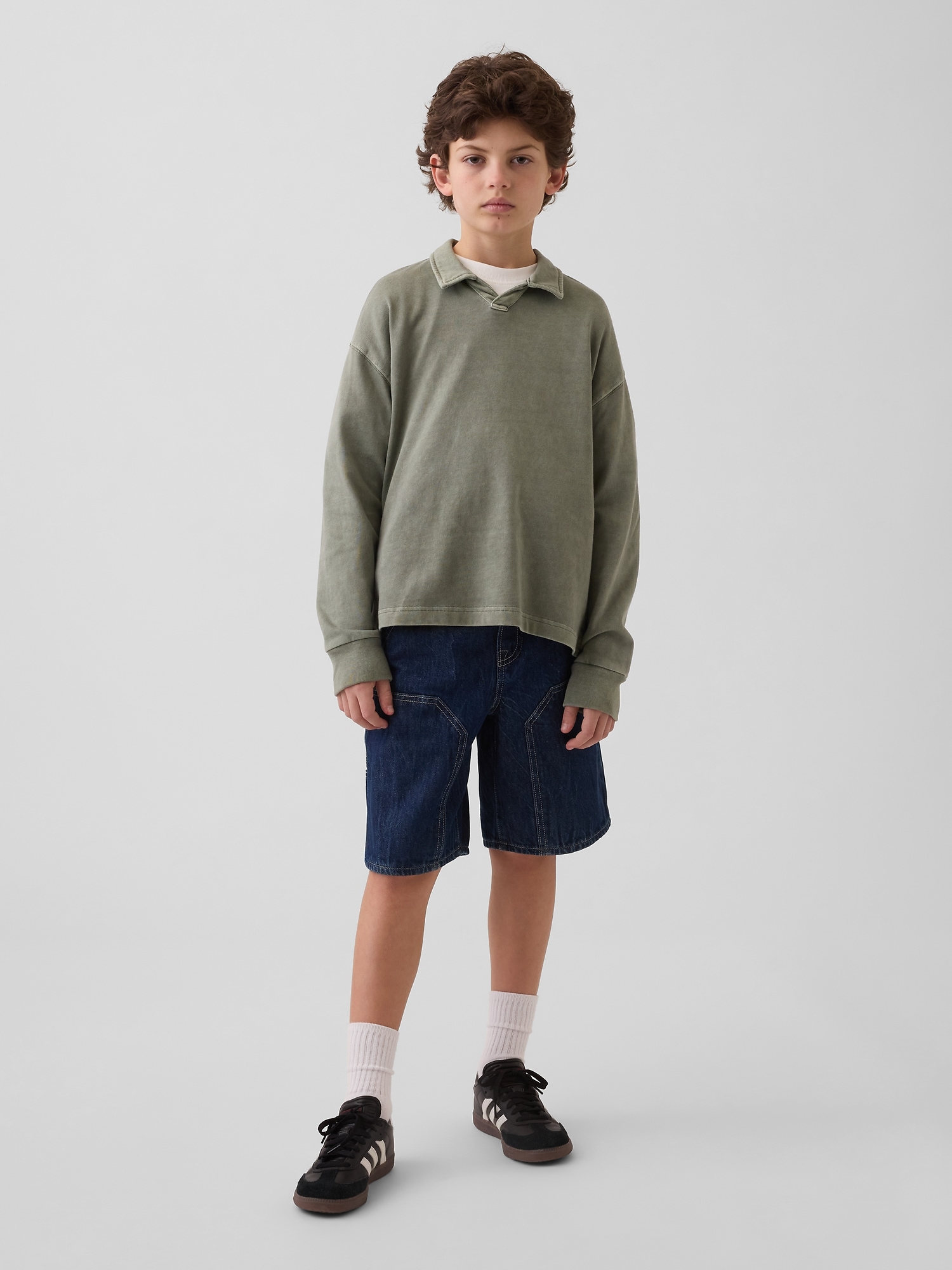 Kids '90s Loose Easy Denim Carpenter Shorts
