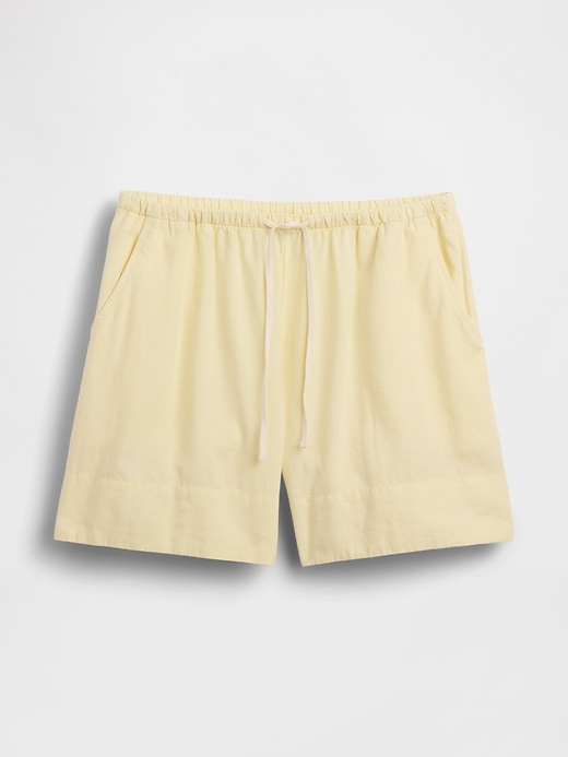 Image number 5 showing, Linen-Blend Easy Shorts