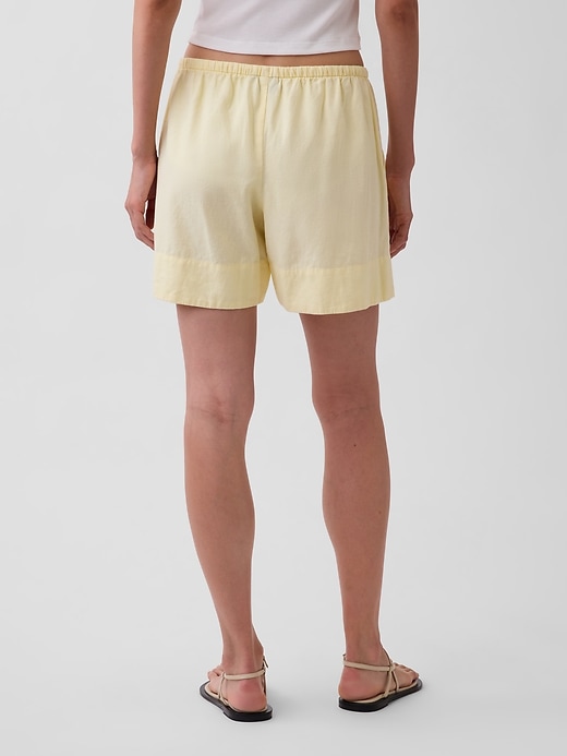 Image number 4 showing, Linen-Blend Easy Shorts