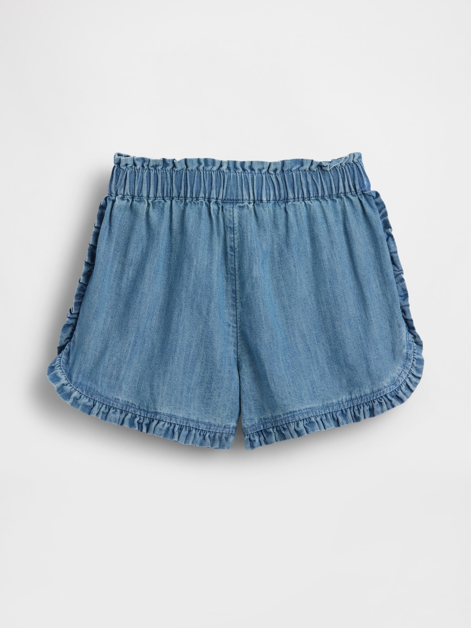 Baby & Toddler Denim Ruffle Pull-On Shorts