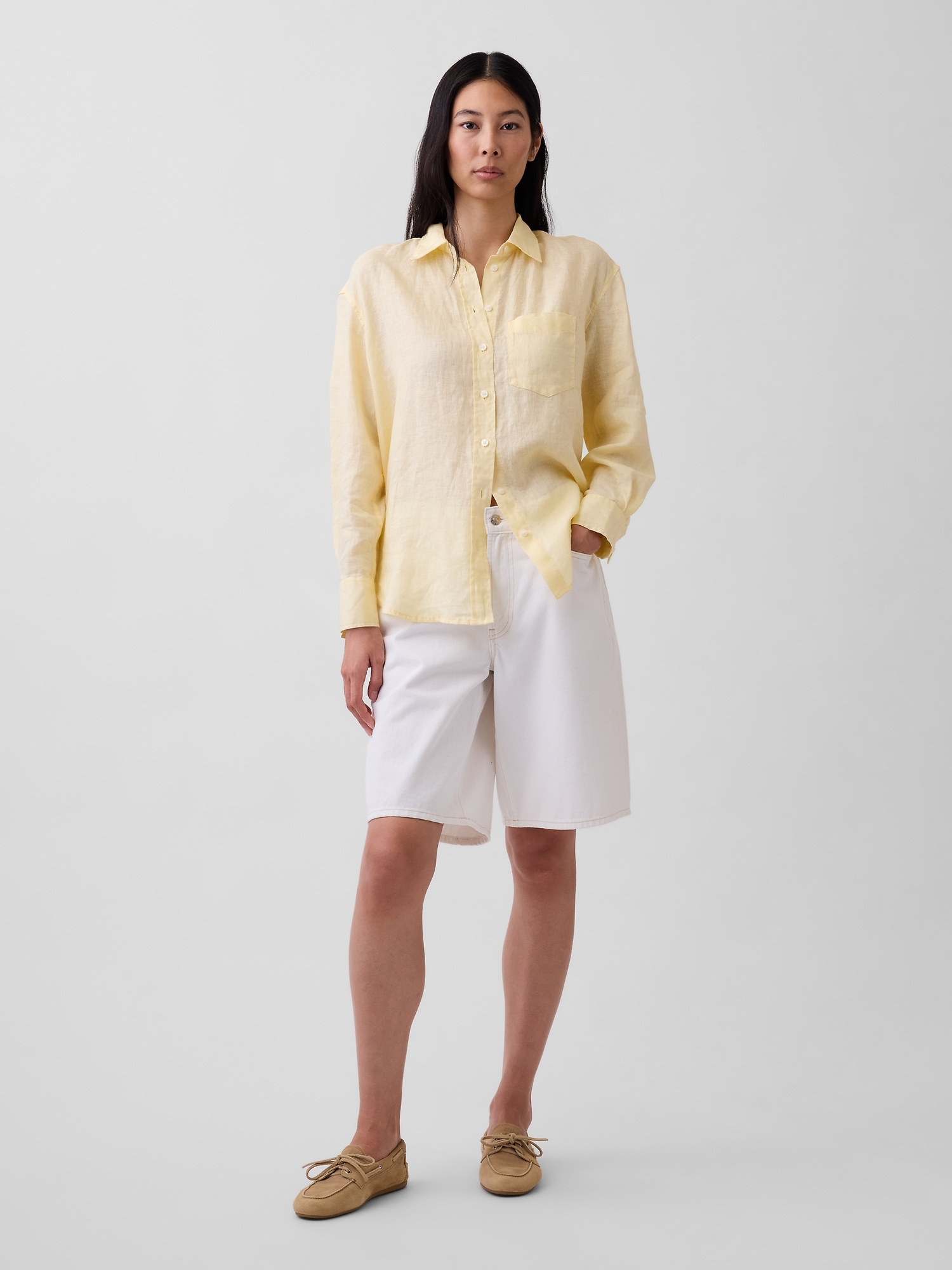 100% Linen Oversized Shirt