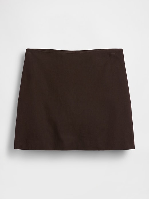Image number 5 showing, Linen-Blend Mini Skort