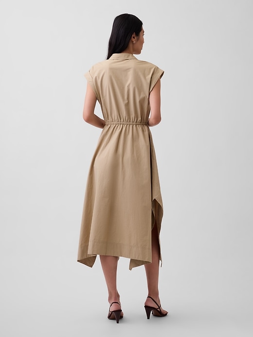 Image number 2 showing, Poplin Handkerchief Shirtdress