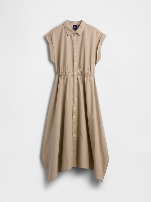 Image number 5 showing, Poplin Handkerchief Shirtdress