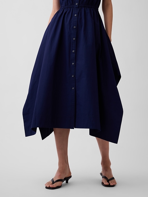 Image number 4 showing, Poplin Handkerchief Shirtdress