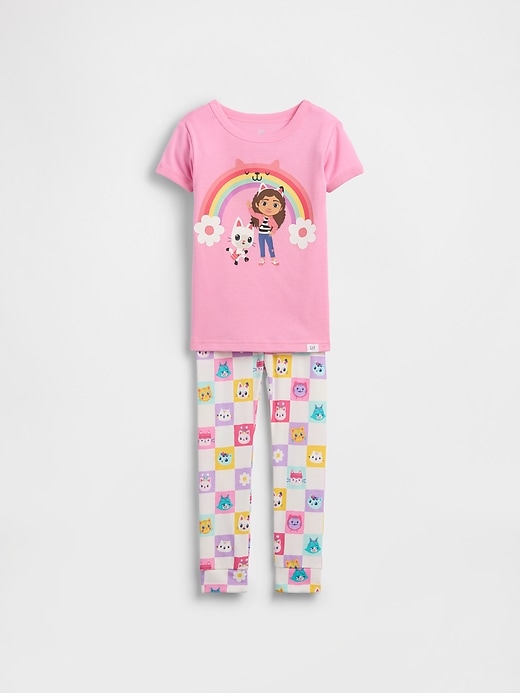 Image number 1 showing, Baby & Toddler Organic Brushed Cotton Gabby's Dollhouse PJ Set
