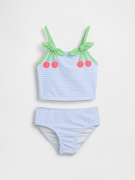 Image number 1 showing, Baby & Toddler Cherry Gingham Swim Two-Piece